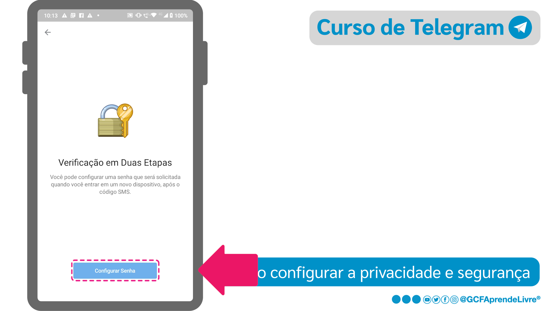 Como ativar a verificação em duas etapas no Telegram - passo 1